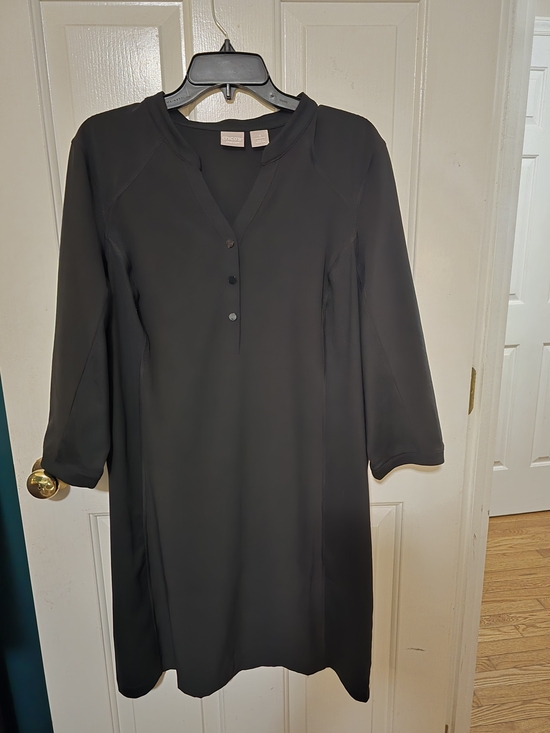 Chico's Dresses & Skirts - Chico's Black Long-Sleeve Shift Dress